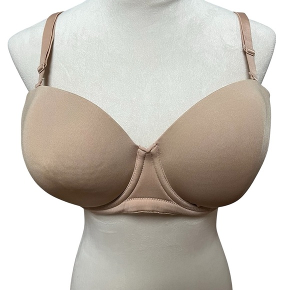 Wacoal Beige Bra 42D Thin Padding Underwire - Picture 3 of 9